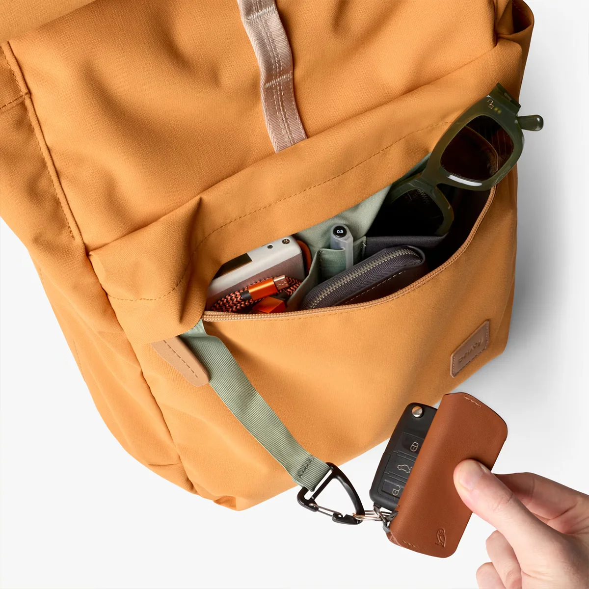 Bellroy Classic Rolltop Backpack Butterscotch - Image 5