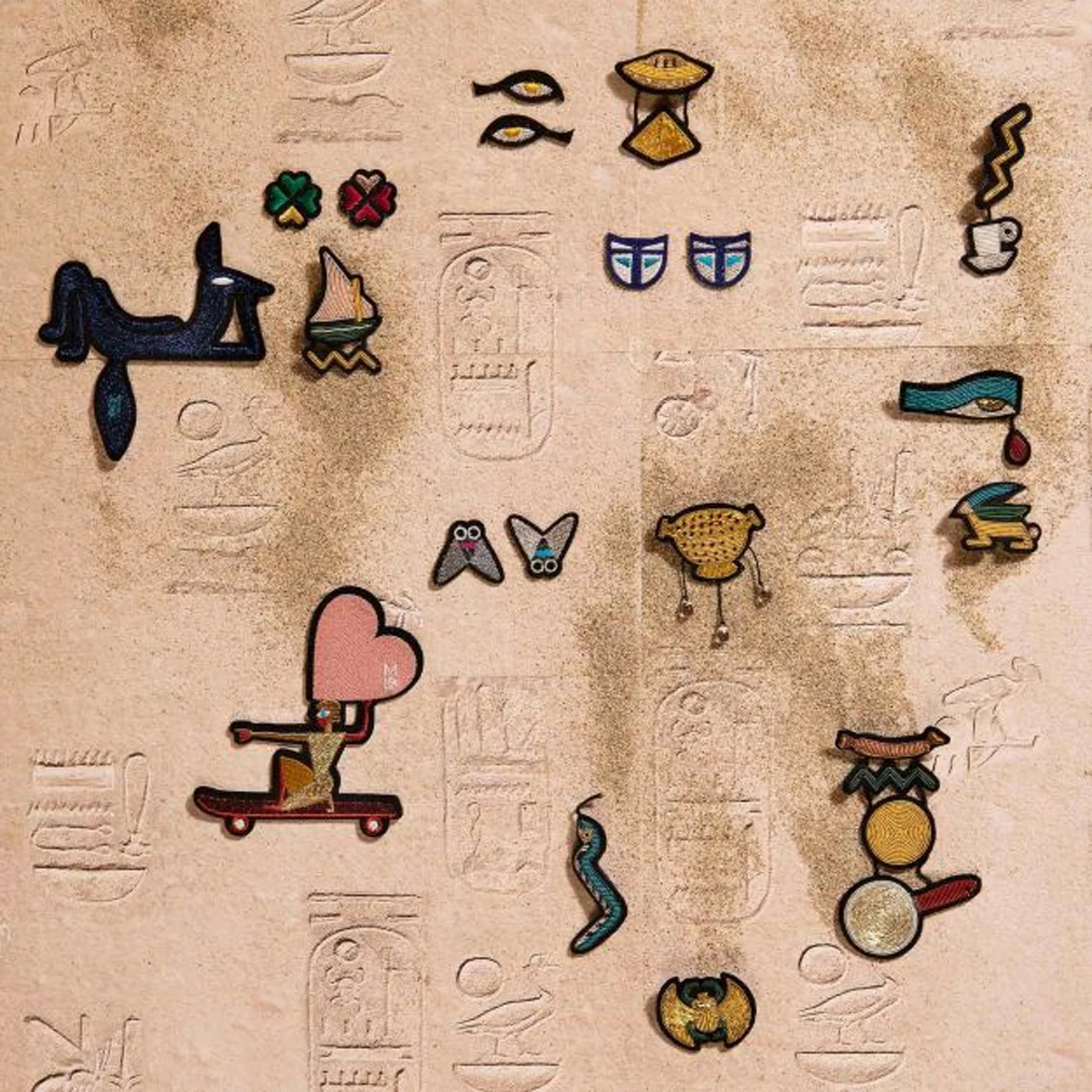 Macon & Lesquoy Udjat Eyes Embroidered Patch Set - Image 3