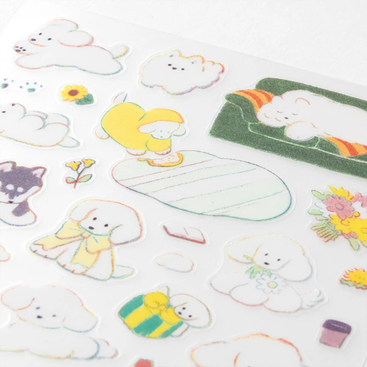 Midori Lounging Dogs Stickers - Image 3