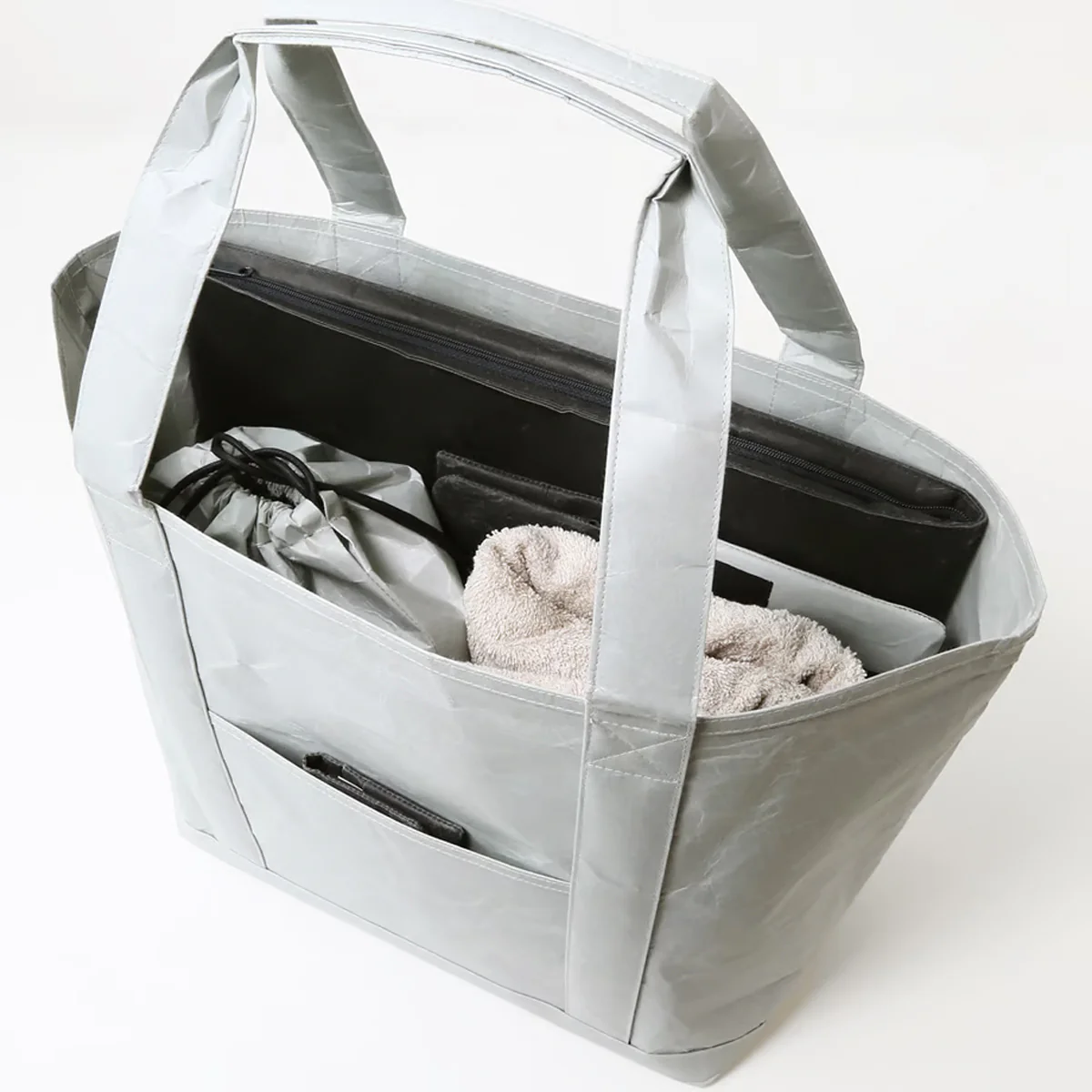 SIWA Paper Goods Tote Bag M Brown - Image 4