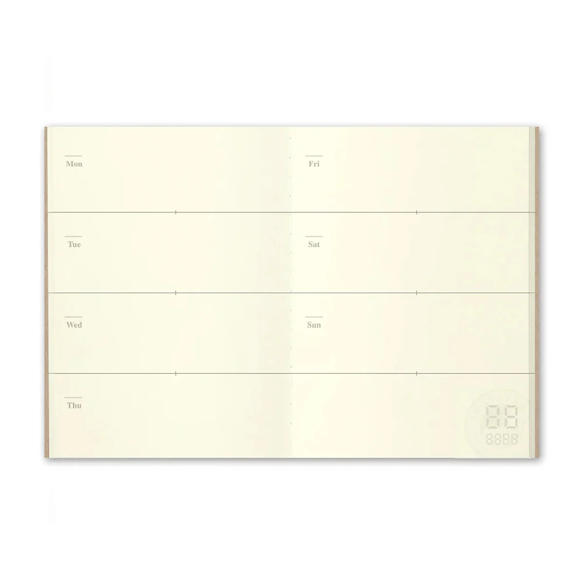 TRAVELER'S notebook Passport 007 Open Dated Weekly Planner - Image 3